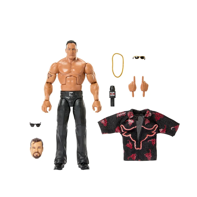 Image of WWE Monday Night War Elite Collection The Rock Action Figure