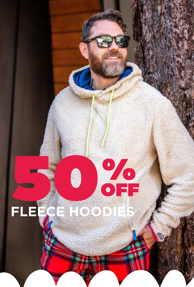 50% OFF FLEECE HOODIES