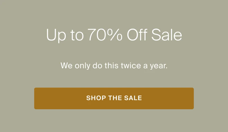 up to 70% off sale, shop the sale
