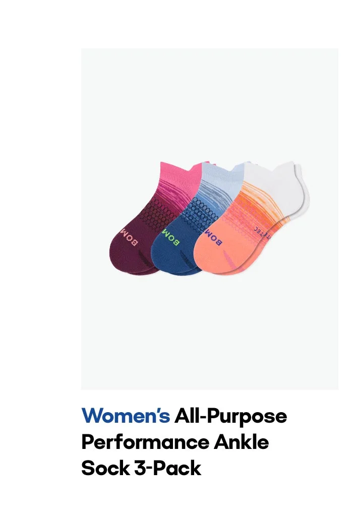 Women's All-Purpose Performance Ankle Sock 3-Pack