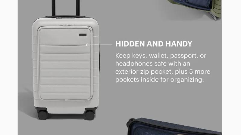 Hidden and handy. Keep keys, wallet, passport, or headphones safe with an exterior zip pocket, plus 5 more pockets inside for organizing.