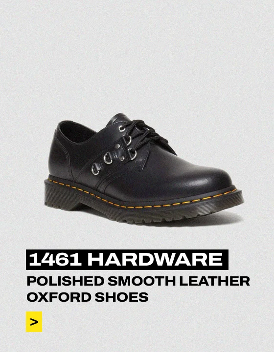 1461 Hardware Polished Smooth Leather Oxford Shoes