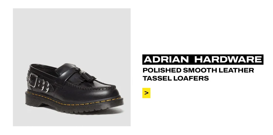 Adrian Hardware Polished Smooth Tassel Loafers