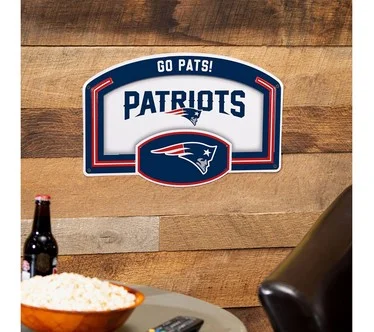 Evergreen NFL Team Embossed Steel Wall Sign, 11"x17"