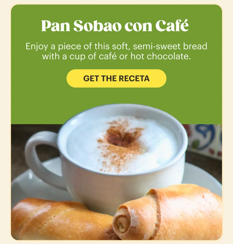 Pan Sobao con Café  Enjoy a piece of this soft, semi-sweet bread with a cup of café or hot chocolate. | GET THE RECETA