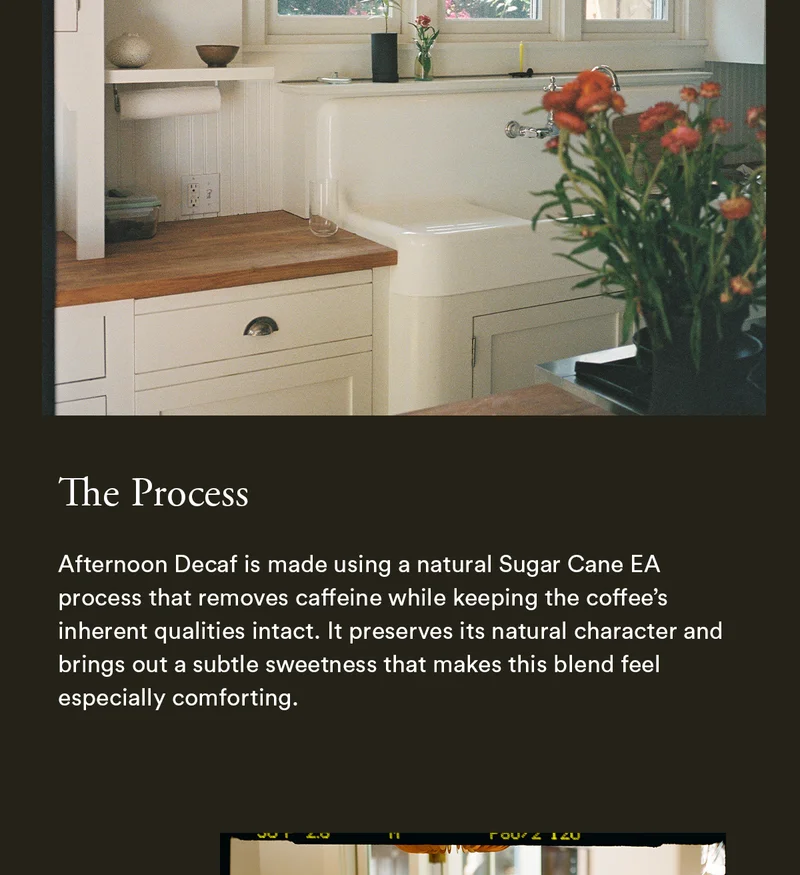 The decaffeination process: Sugar cane EA