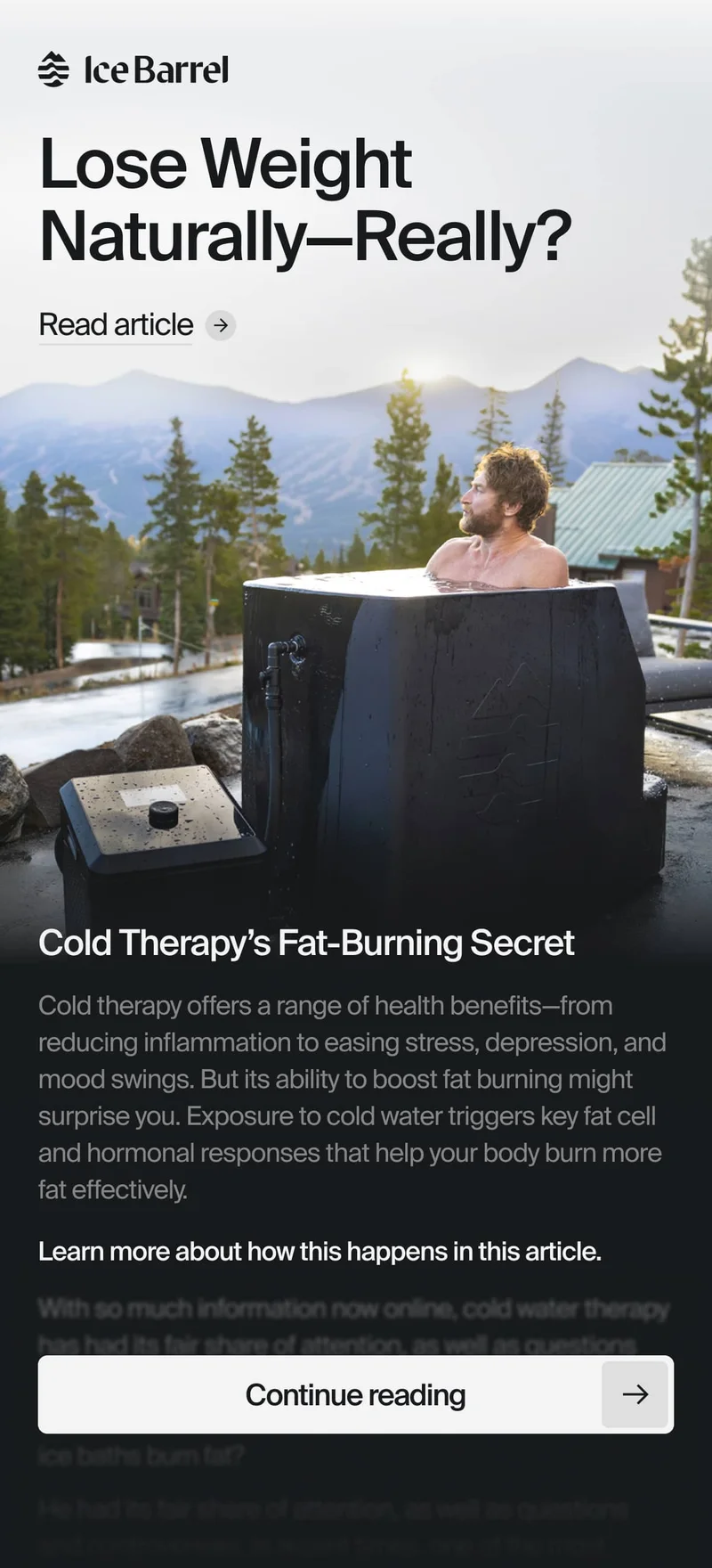 Cold Therapy's Fat-Burning Secret