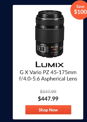 Panasonic LUMIX G X Vario PZ 45-175mm f/4.0-5.6 Aspherical Lens