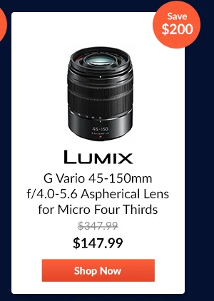 Panasonic LUMIX G Vario 45-150mm f/4.0-5.6 Aspherical Lens for Micro Four Thirds