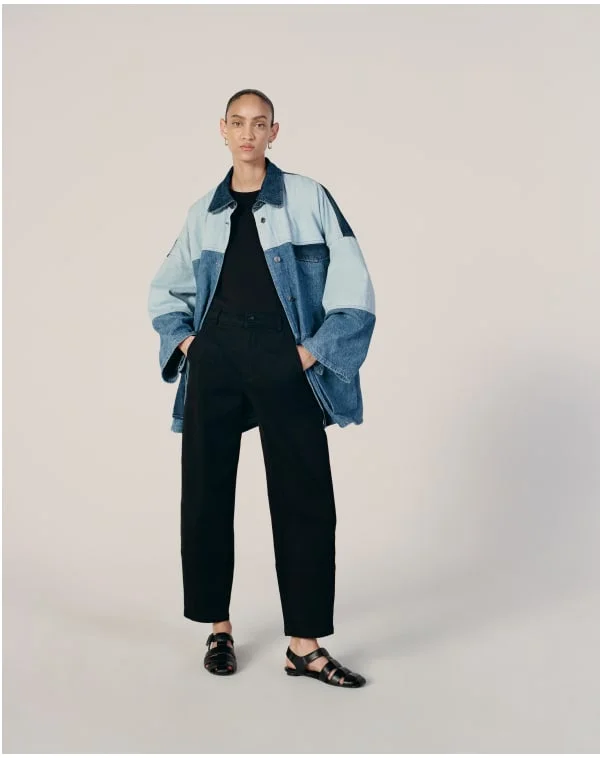 [image]The Everlane x Marques' Almeida Denim Patchwork Jacket