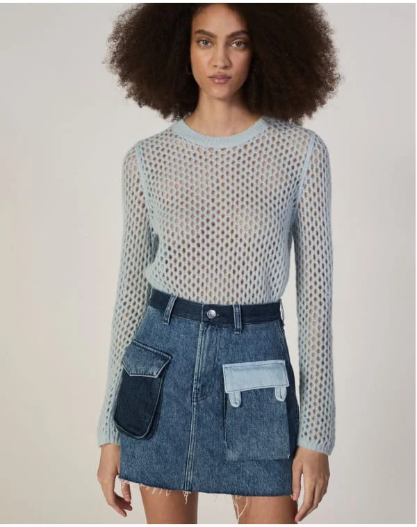[image]The Everlane x Marques' Almeida Denim Patchwork Mini Skirt