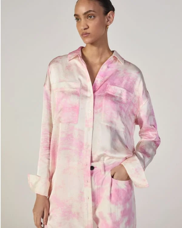 [image]The Everlane x Marques' Almeida Satin Tie-Dye Shirt