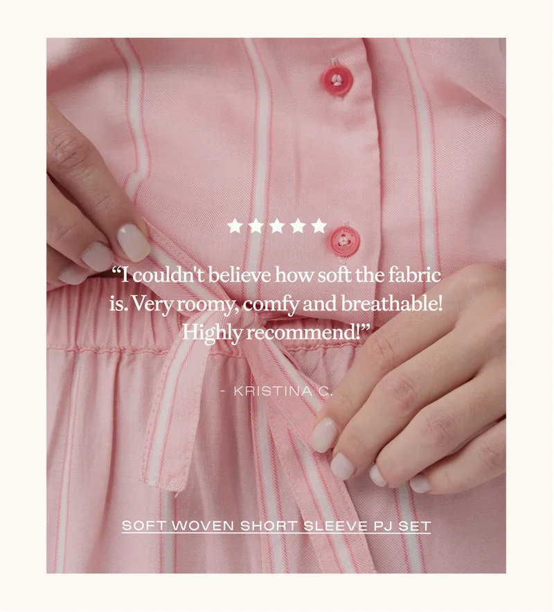 Shop Soft Woven Short Sleeve PJ Set