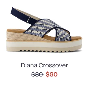 Diana Crossover Wedge Sandal - Image