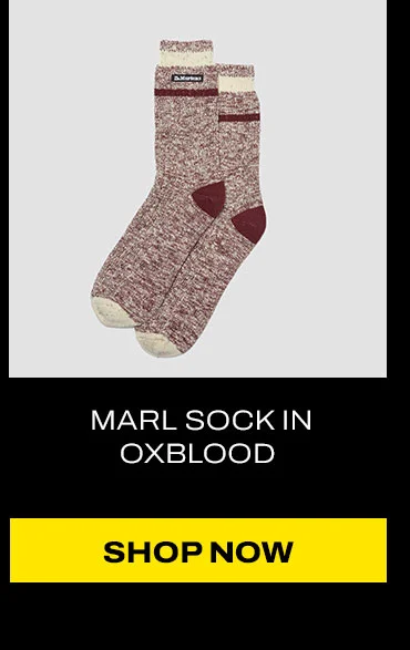Marl Sock in Oxblood