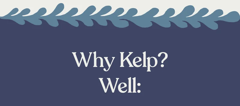 Why Kelp? Well: