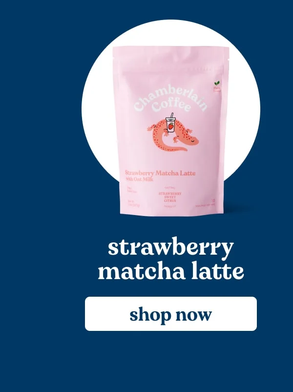 strawberry matcha latte