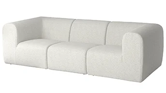 STOCKHOLM 2025 3-seat sofa gray