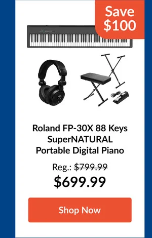 Roland FP-30X 88 Keys SuperNATURAL Portable Digital Piano
