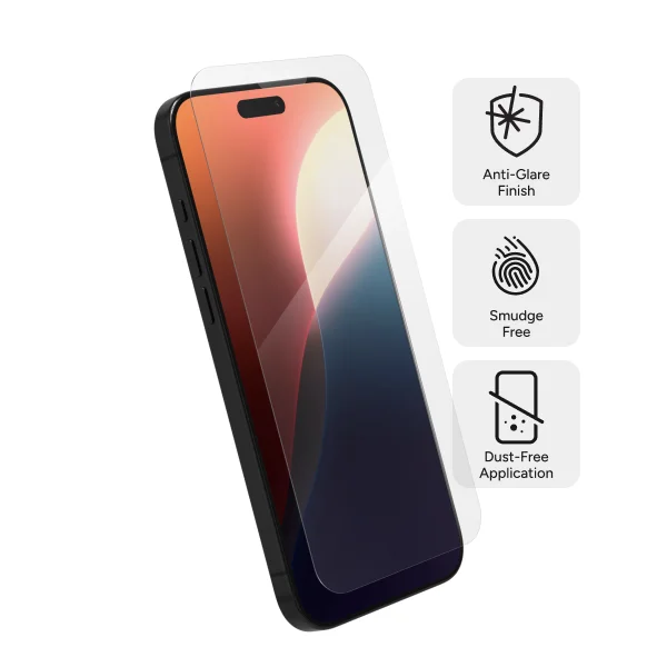 Anti-Glare Finish, Smudge Free, Dust-Free Application