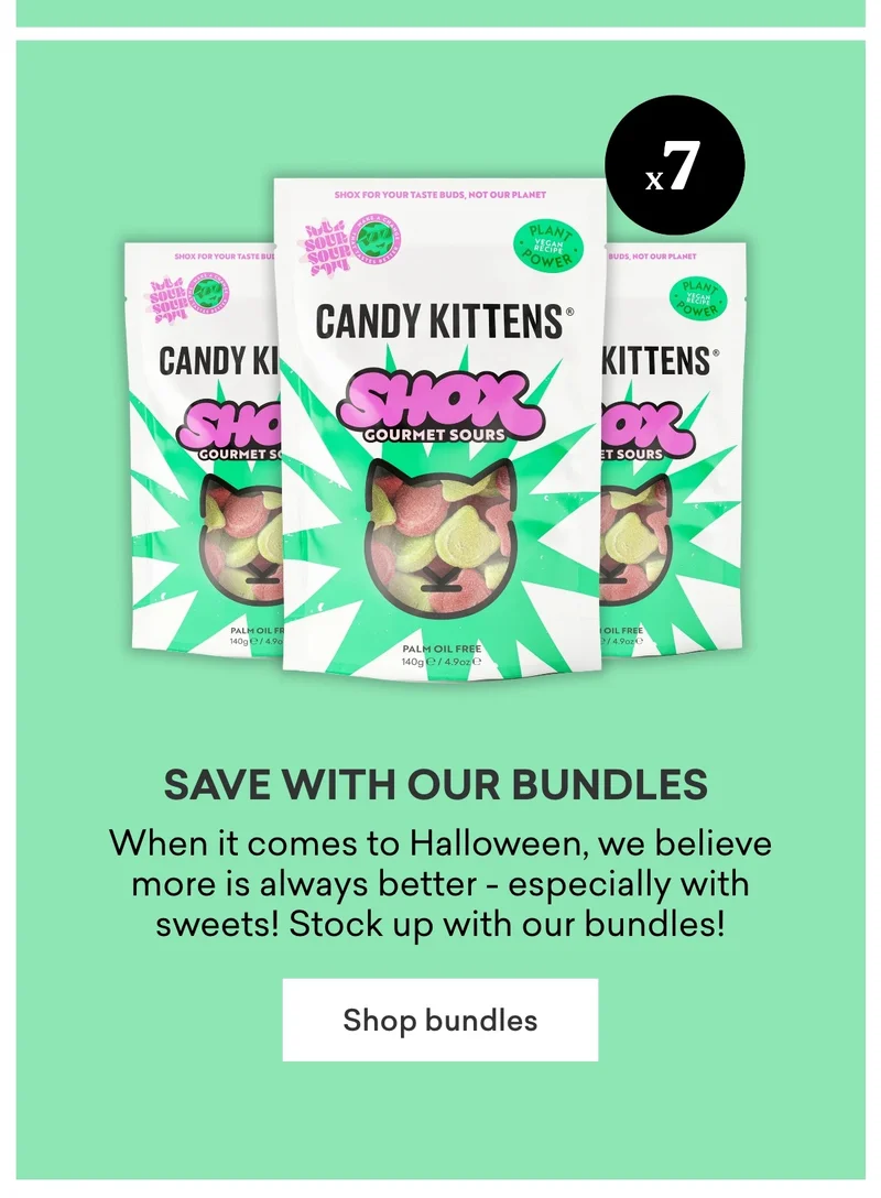 Save with our bundles!  When it comes to Halloween, we believe more is always better - especially with sweets! Stock up with our bundles!
