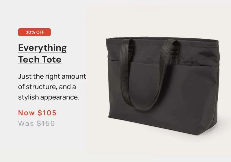 30% off Everything Tech Tote now $105