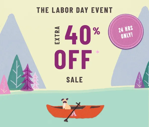 the labor day event, extra 40% off sale