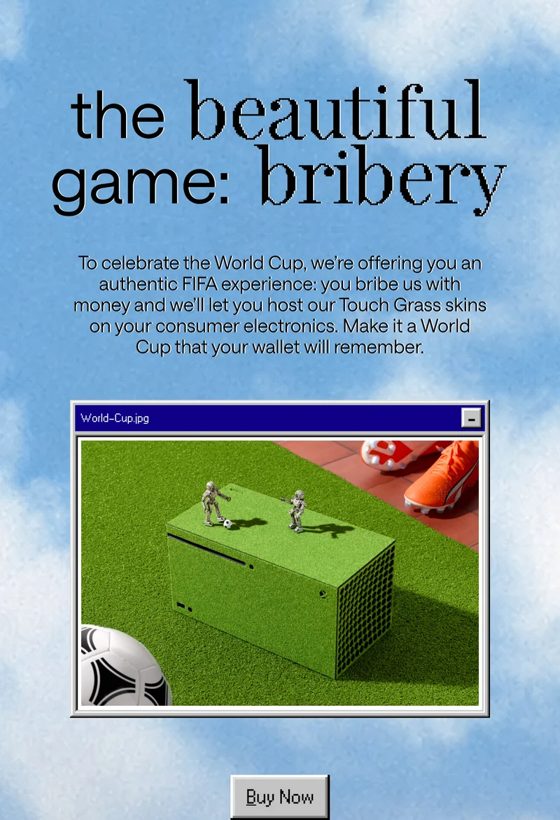 Celebrate the World Cup with Touch Grass skins