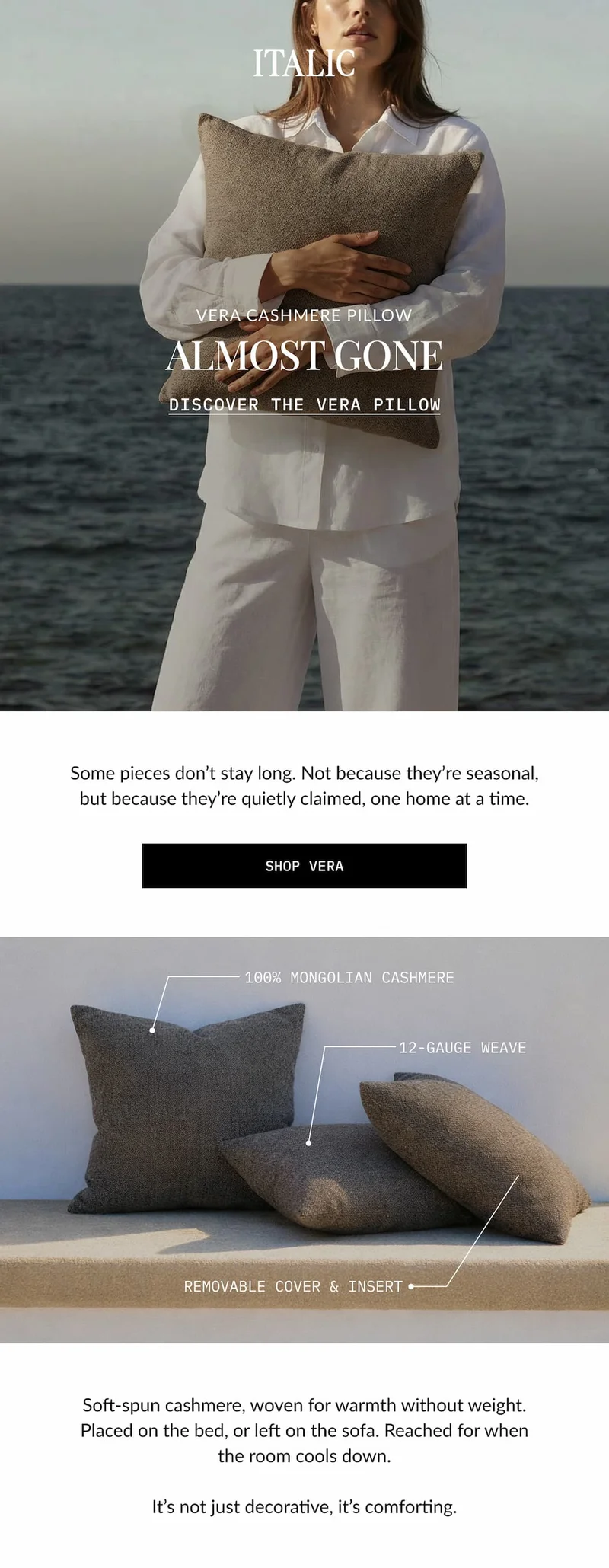 ITALIC | Vera Cashmere Pillow