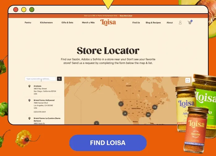Find Us Near You! Find Loisa
