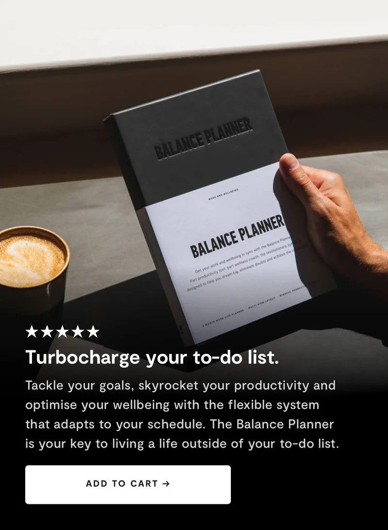 Shop The Balance Planner