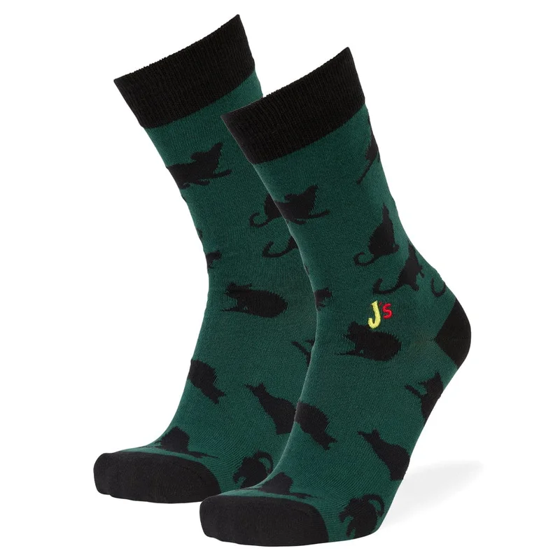 Image of Black Cats Crew Socks