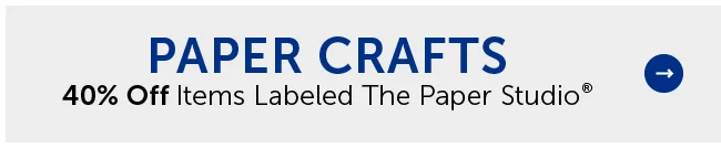 Paper Crafts - 40% Off Items Labeled The Paper Studio®