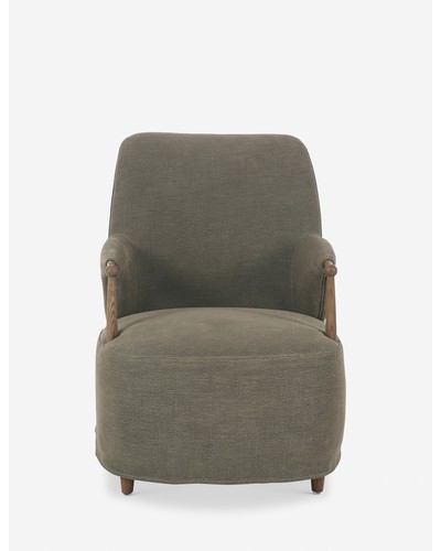 Brently Accent Chair by Amber Lewis x Four Hands-Denim