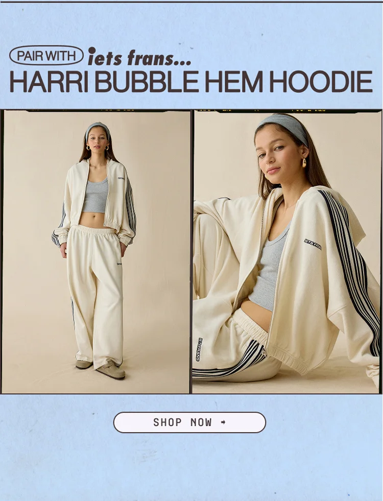 IMAGE-HARRI BUBBLE HEM HOODIE