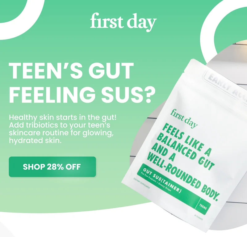 Teens Gut Feeling Sus? Try our Gut Sustainer for up to 28% OFF with code discount code