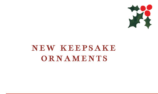 New keepsake ornaments