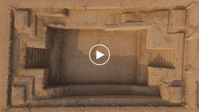 Drone footage of Mohenjo Daro