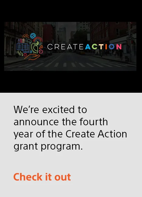 We’re excited to announce the fourth year of the Create Action grant program. | Check it out