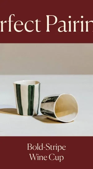 Bold-Stripe Wine Cup