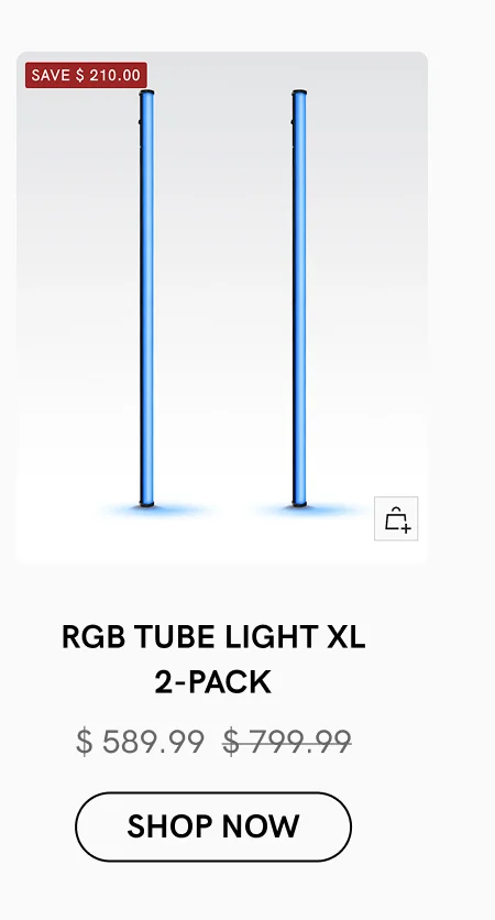 RGB Tube Light XL 2-Pack