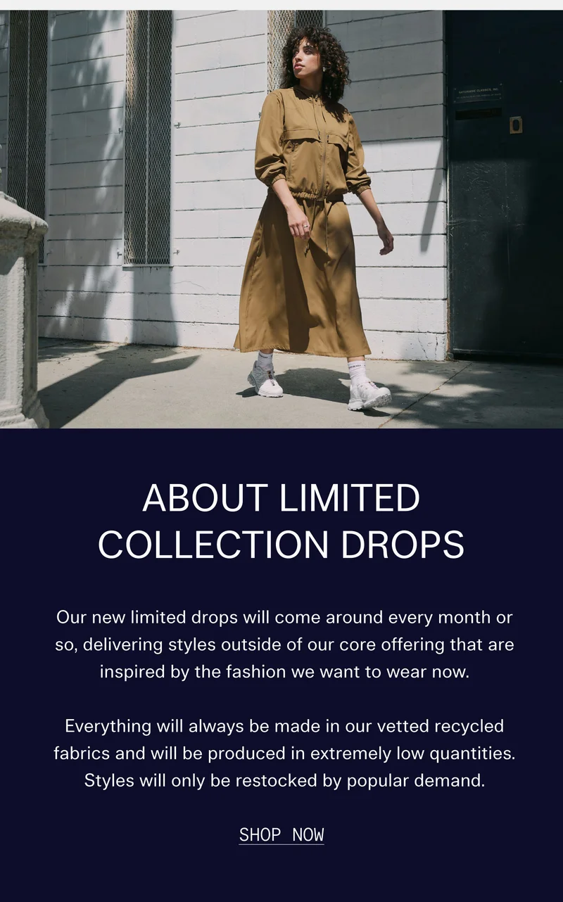 About Limited Collection Drops