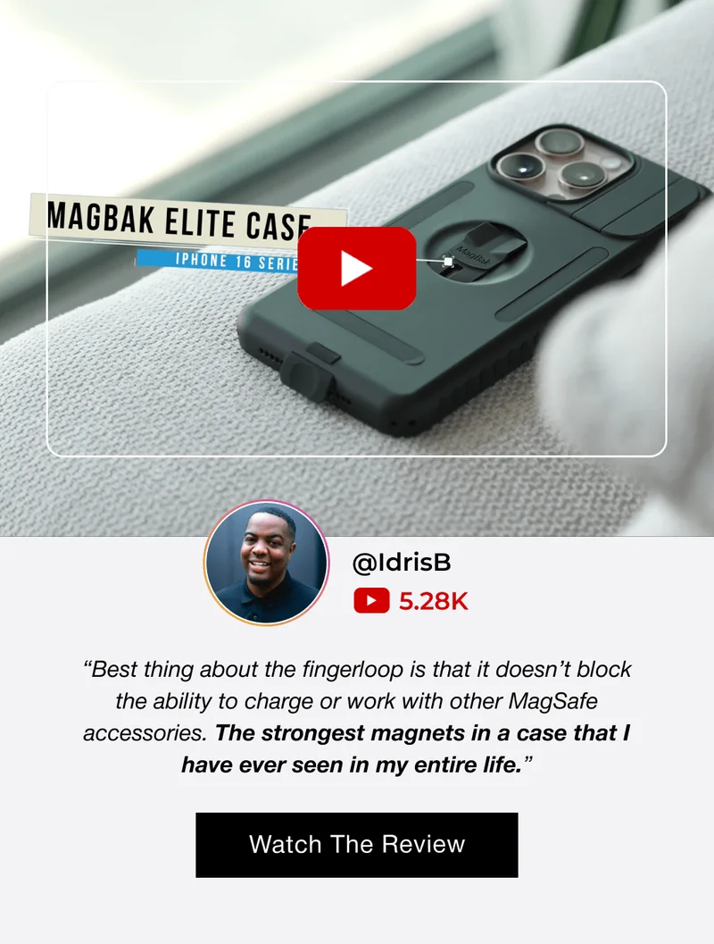 @IdrisB 5.28K “Best thing about the fingerloop is that it doesn’t block the ability to charge or work with other MagSafe accessories. The strongest magnets in a case that I have ever seen in my entire life.” Watch The Review