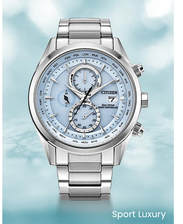 Close up of the Sport Luxury chronograph