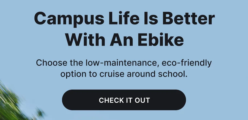 campus life is better with an ebike [check it out]