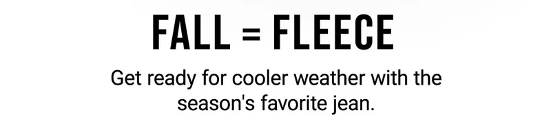 Fall = Fleece