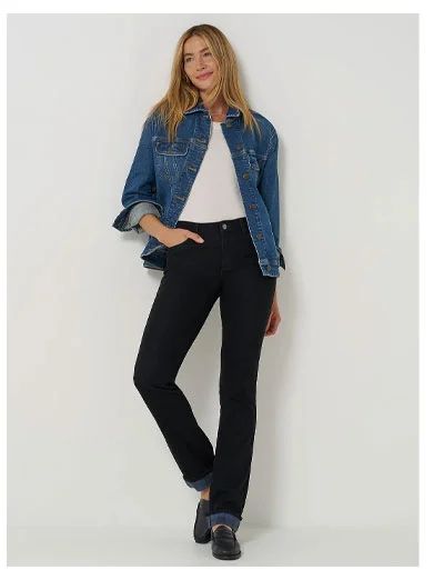Women's Legendary Regular Straight Fleece Lined Jean
