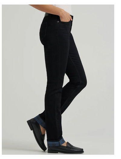 Women's Legendary Regular Straight Fleece Lined Jean