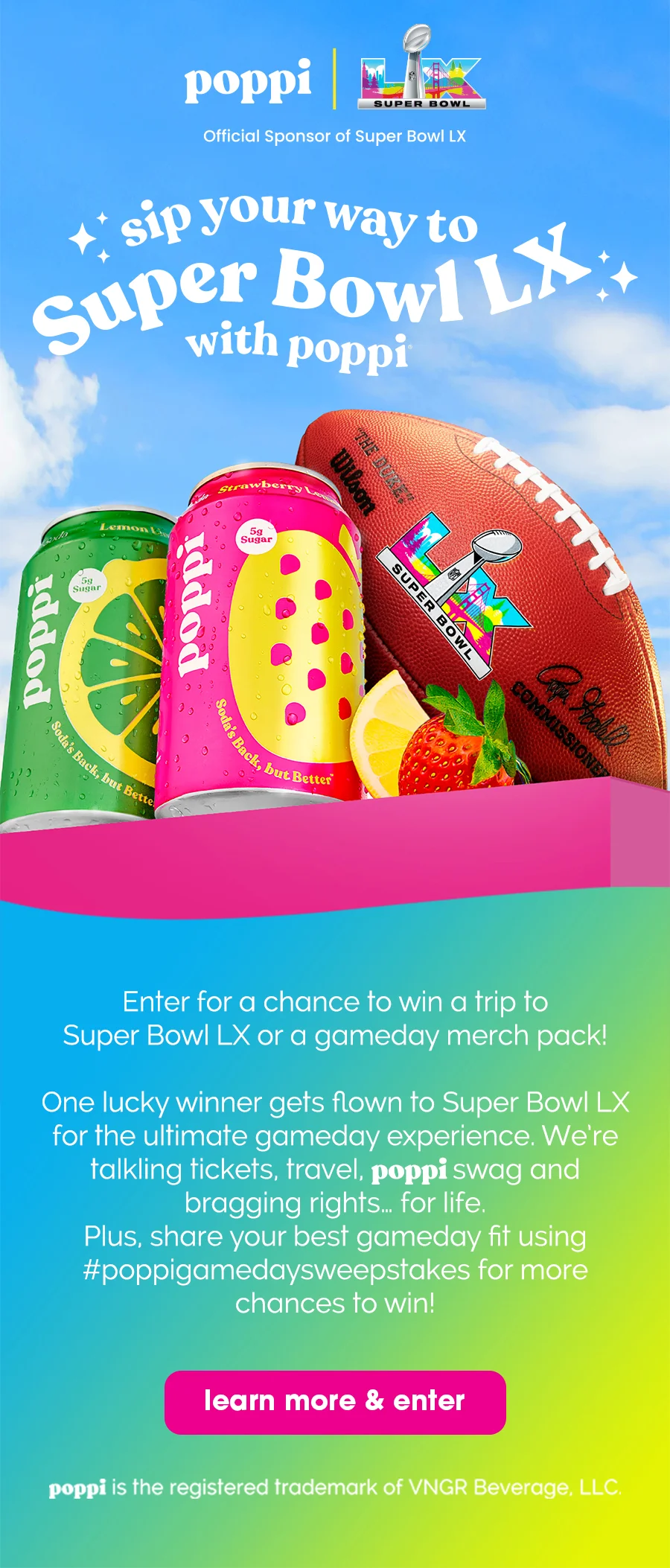 sip your way to Super Bowl LX with poppi