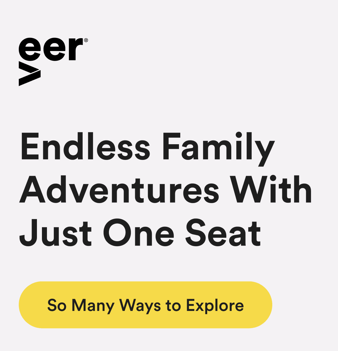 Endless Family Adventures With Just One Seat - So many Ways to Explore